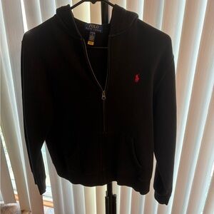 Polo by Ralph Lauren Black Zip-Up Hoodie